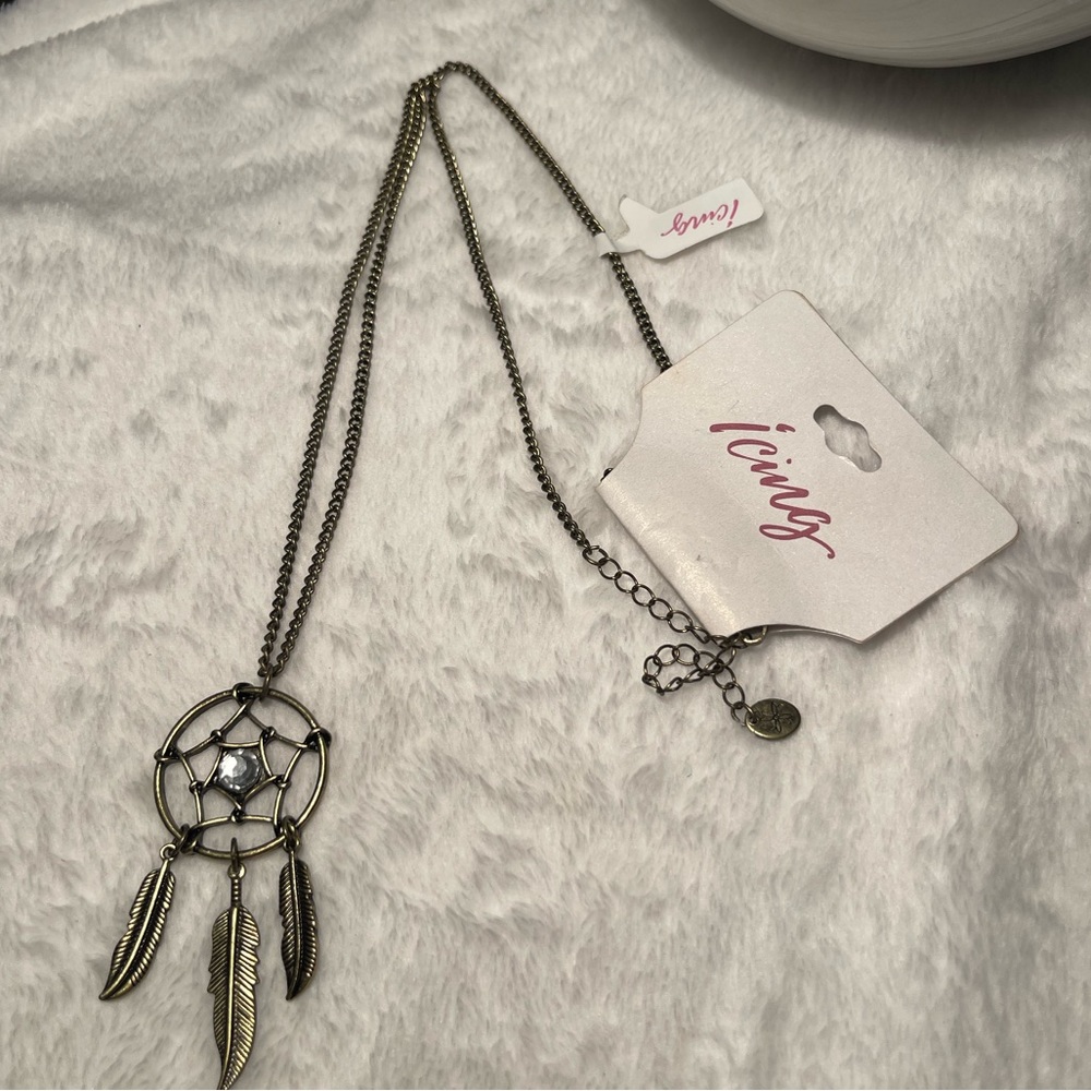 14” Bronze Dream‎ Catcher Pendant Long Necklace